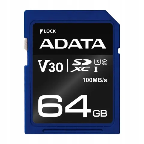 Adata Premier Pro Sdxc 64 Gb Class 10 UHS-I/U3 V30 – zdjęcie 2