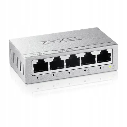Switch Zyxel GS-105B V5 5xGbE Mini – zdjęcie 2