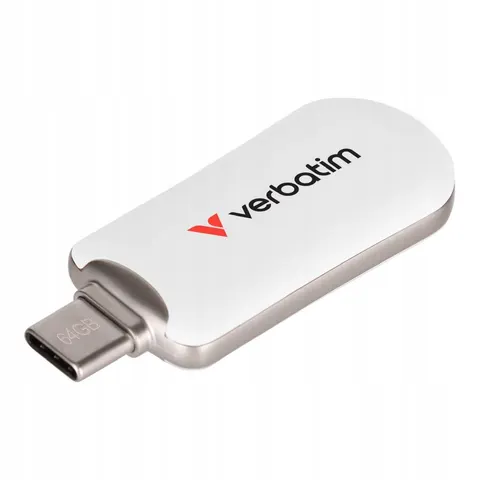 Pendrive Verbatim Plectra 64GB Usb-c 3.0 White – zdjęcie 3