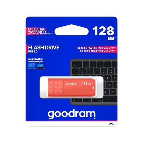 Pendrive Goodram Usb 3.2 128GB pomarańczowy – zdjęcie 5