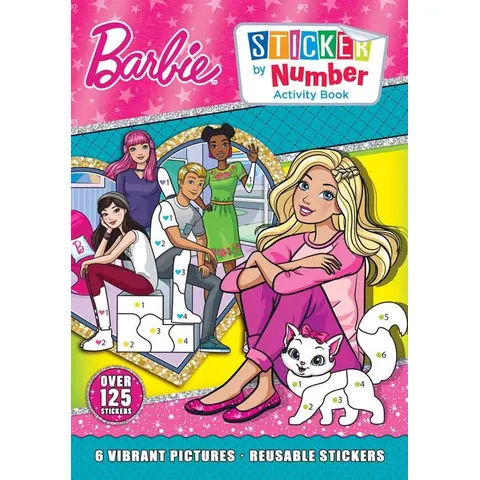 Barbie Sticker By Number Book – image 2