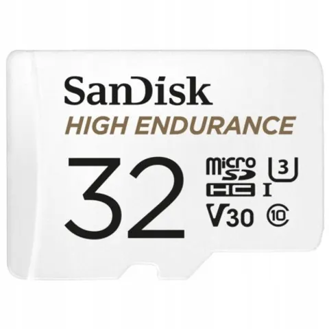 Sandisk 32 Gb micro Sd Hc High Endurance Do Kamer – zdjęcie 2