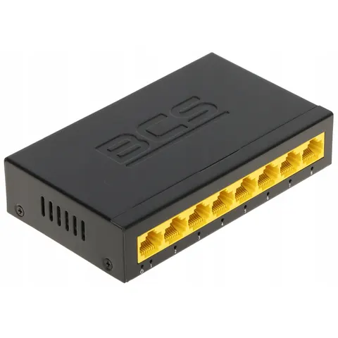 Switch BCS-B-S08G Basic 8 Portowy 8X RJ45 Tablica Mac 4K – zdjęcie 2