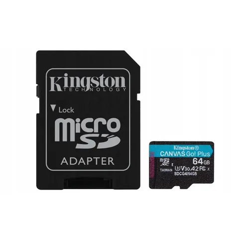 Kingston microSDXC Canvas Go Plus 64GB Adapter – zdjęcie 2