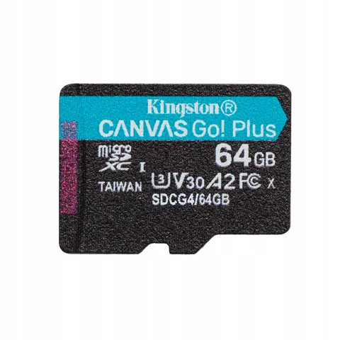 Kingston microSDXC Canvas Go Plus 64GB Adapter – zdjęcie 3