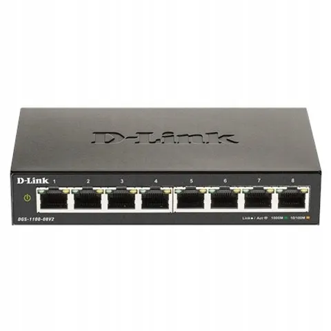 D-Link Dgs 1100-08V2 switch 8 portów smart – zdjęcie 2