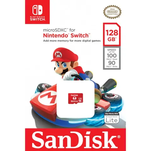 Sandisk Nintendo Switch micro Sd XC 128 Gb V30 A1 – zdjęcie 2