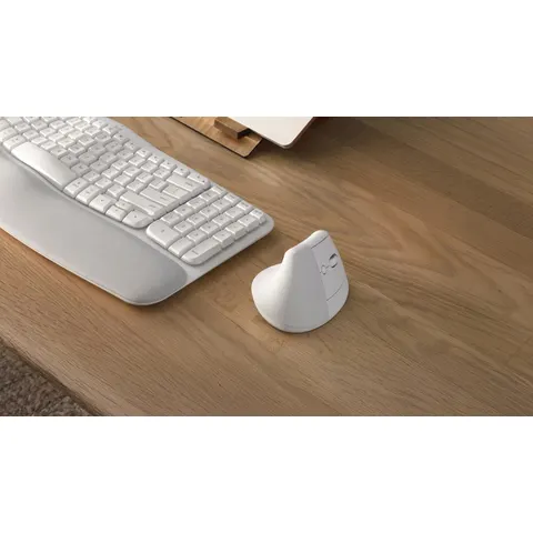 Mysz Logitech Lift Vertical White – zdjęcie 3