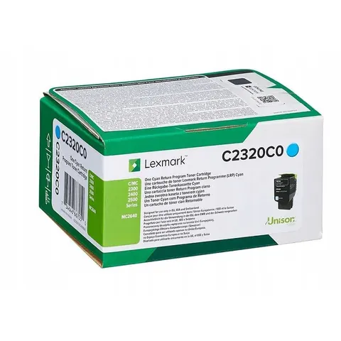 Toner błękitny Lexmark C2320C0 – zdjęcie 2