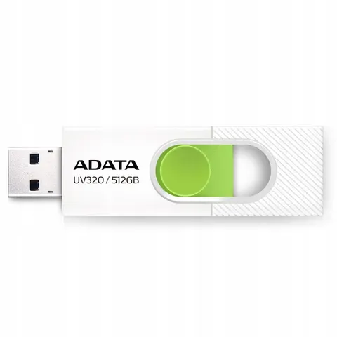 Adata Pendrive UV320 512GB USB3.2 biało-zielony – zdjęcie 2