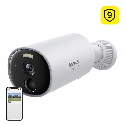 Zewnętrzna kamera Baseus Security B1 2K biała – zdjęcie 3