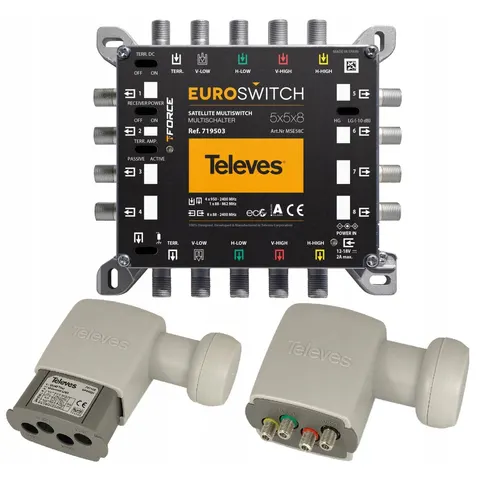 Multiswitch Televes 5x8 719503 Euroswitch – zdjęcie 3