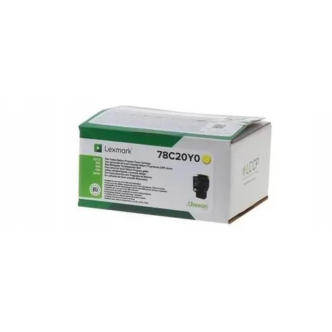 Żółty toner Lexmark 78C20Y0 – zdjęcie 2