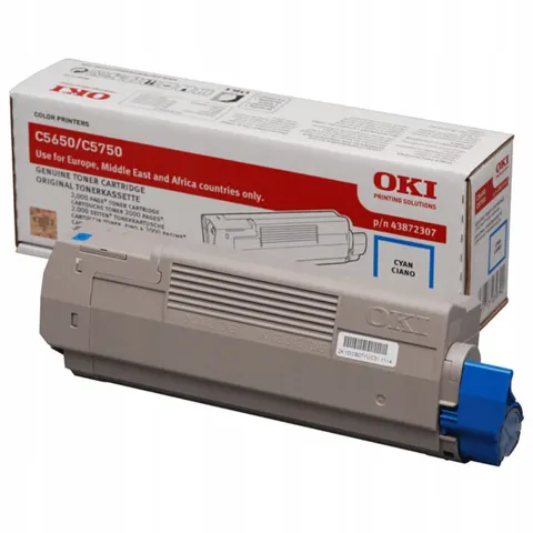 Toner Oki 43872307 niebieski (cyan) – zdjęcie 2