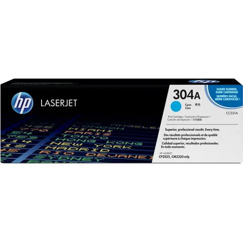 Toner Hp CC531A niebieski (cyan) – zdjęcie 2
