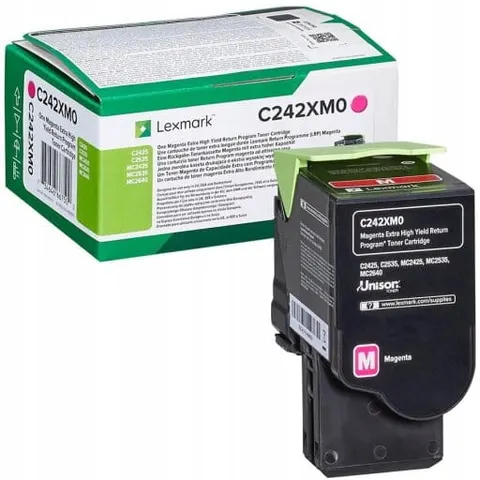 Toner Lexmark C242XM0 czerwony (magenta) – zdjęcie 2