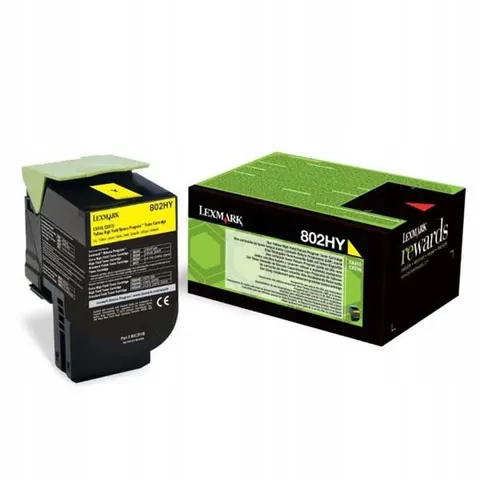 Żółty toner Lexmark 80C2HY0 – zdjęcie 2