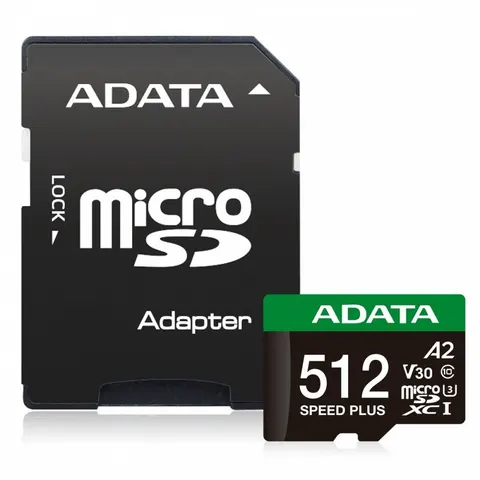 Adata Speed Plus MicroSDXC 512 Gb Class 3 UHS-I/U3 A2 V30 – zdjęcie 3