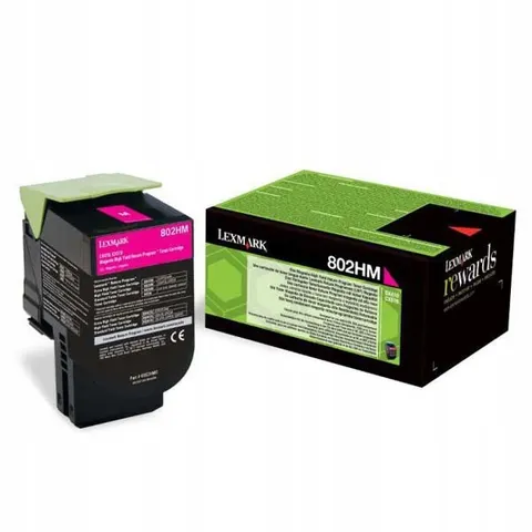 Toner Lexmark 80C2HM0 czerwony (purpurowy) – zdjęcie 2