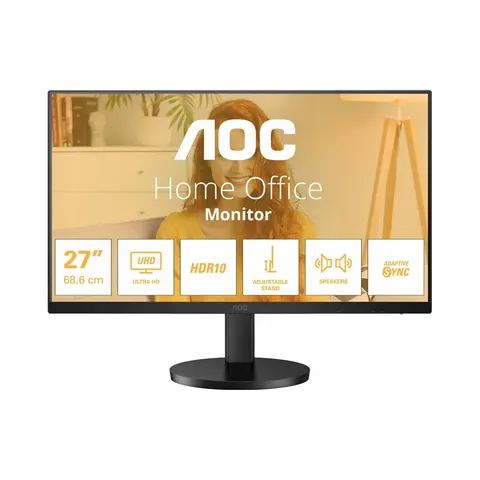 Monitor 4K 27 cali Aoc Basic U27B3AF Ips 60Hz 4ms głośniki – zdjęcie 2