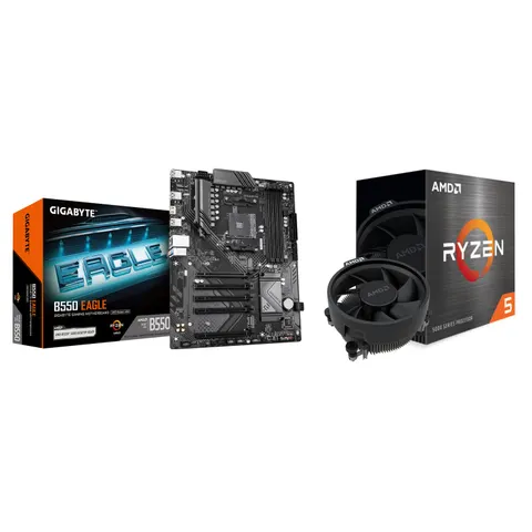 Zestaw Amd Ryzen 5 5600 Gigabyte B550 Eagle – zdjęcie 2