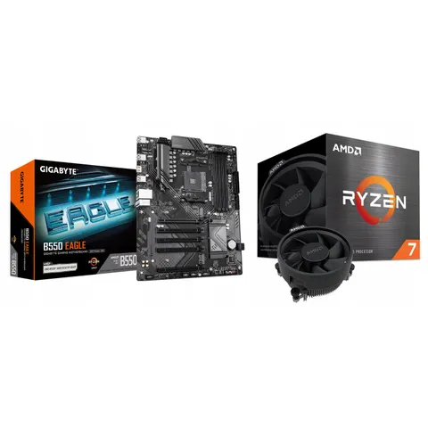 Zestaw Amd Ryzen 5 5600 Gigabyte B550 Eagle – zdjęcie 3