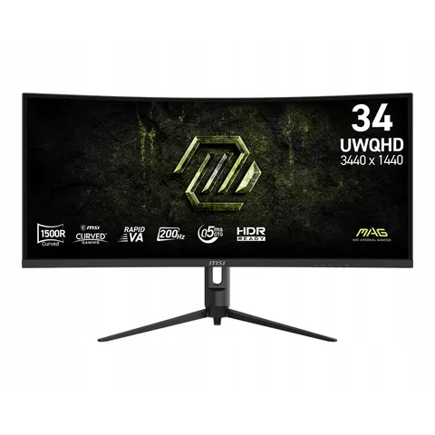 Monitor Led Msi Mag 342CQRF E20 34" 3440 x 1440 px Va – zdjęcie 2