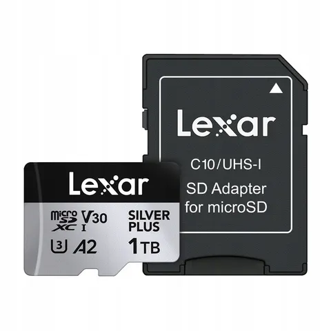 Karta pamięci Lexar High-Performance Silver Plus microSDXC 1TB adapter – zdjęcie 2