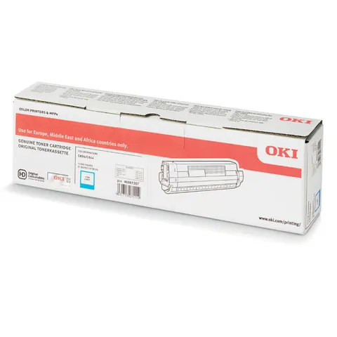 Toner Oki 46861307 niebieski (cyan) – zdjęcie 2