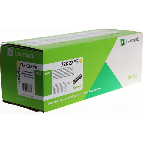 Toner Lexmark 72K2XYE żółty – zdjęcie 2