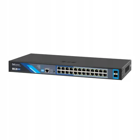Switch BCS-B-SP24G-2SFP-M Basic 24X PoE 2X Sfp Tryby Diody – zdjęcie 2