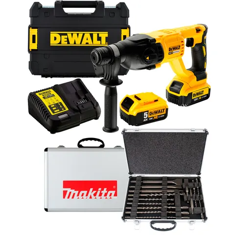 DeWalt DCH133P2 Młotowiertarka 2x 5Ah 17czę – zdjęcie 3