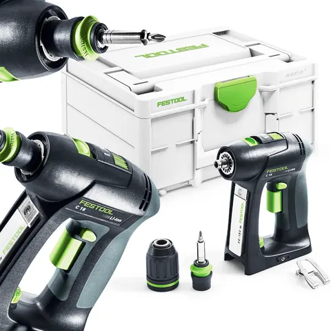 Wiertarko-Wkrętarka Akumulatorowa Festool C 18-Basic – zdjęcie 2