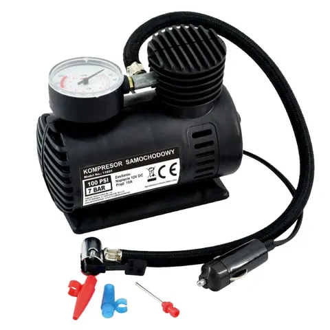 CarCommerce Kompresor samochodowy 12 V – Czarny – zdjęcie 2