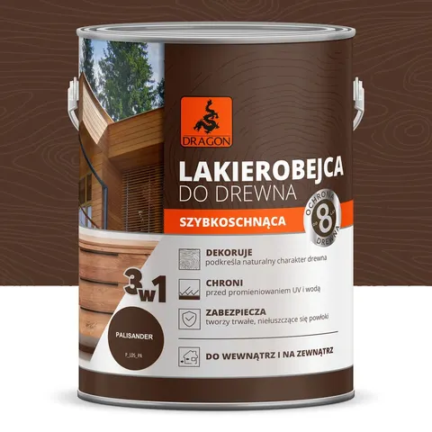 Dragon Lakierobejca szybkoschnąca palisander 2,5l – zdjęcie 2