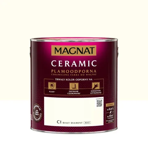 Farba Magnat Ceramic Biały diament 2.5 l – zdjęcie 2