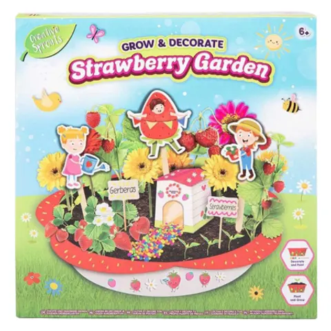 Creative Sprouts Grow & Decorate Strawberry Garden Kit – image 2