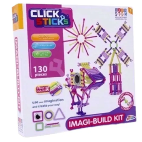 Click Sticks Imagi-Build Construction Kit – 130 Pcs – image 2