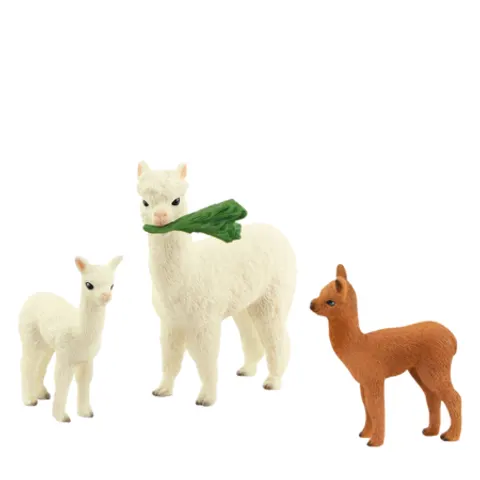 Schleich Wild Life Alpaca Figure Set – image 2