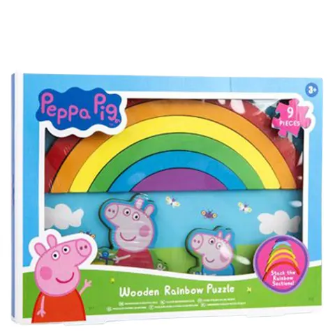Peppa Pig Wooden Rainbow Puzzle – image 2
