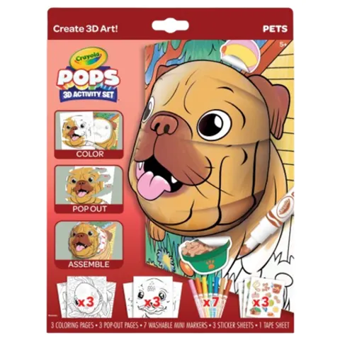 Crayola Pops 3D Activity Pets Coloring Kit – image 2