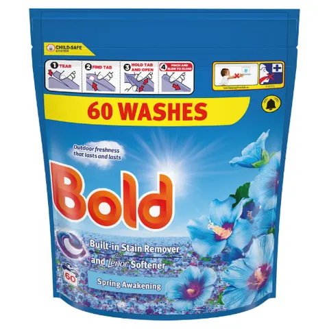 Bold 2-in-1 Spring Awakening Laundry Detergent Capsules - 60 Pcs – image 2