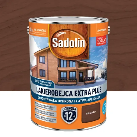 Lakierobejca Extra Plus Palisander 4.5 l Sadolin – Palisandrowy – zdjęcie 2