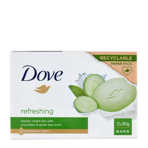 Dove Refreshing bar soap 2x90 g – image 2