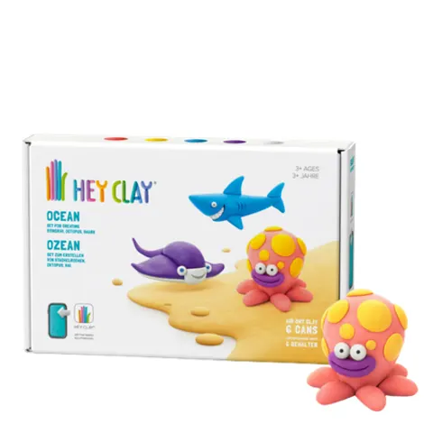 Tomy Hey Clay Ocean Medium Modeling Clay Set – 6 pcs – image 3