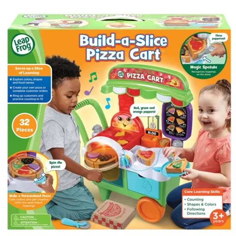 LeapFrog Build-A-Slice Pizza Cart Learning Toy – image 2