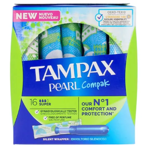 Tampax Pearl Compak Plus Tampons - 16 pcs – image 2