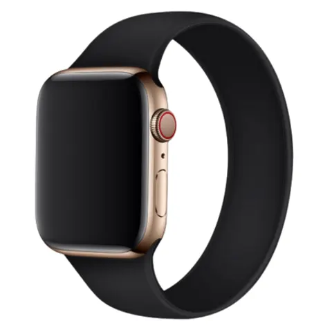 Apple Watch 42/44 mm Silicone Strap Black – image 2