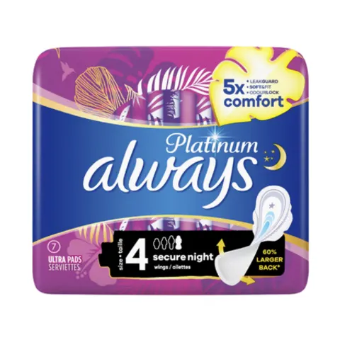 Always Platinum Size 4 Secure Night - 7 pcs – image 2