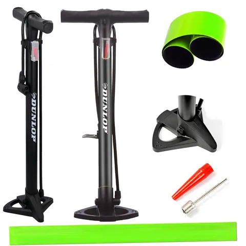 Dunlop Pompka podlogowa do rowerów, piłek, materacy – zdjęcie 5